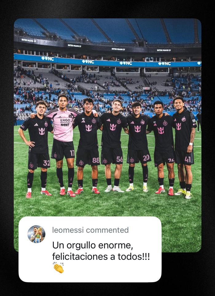 迈阿密国际青训球员闪耀赛场 梅西盛赞团队实力